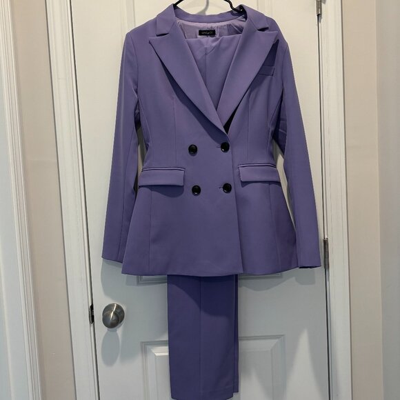 Lavender Blazer & Pant Set | Ciao by CC | Size M Chic Workwear - Picture 1 of 3